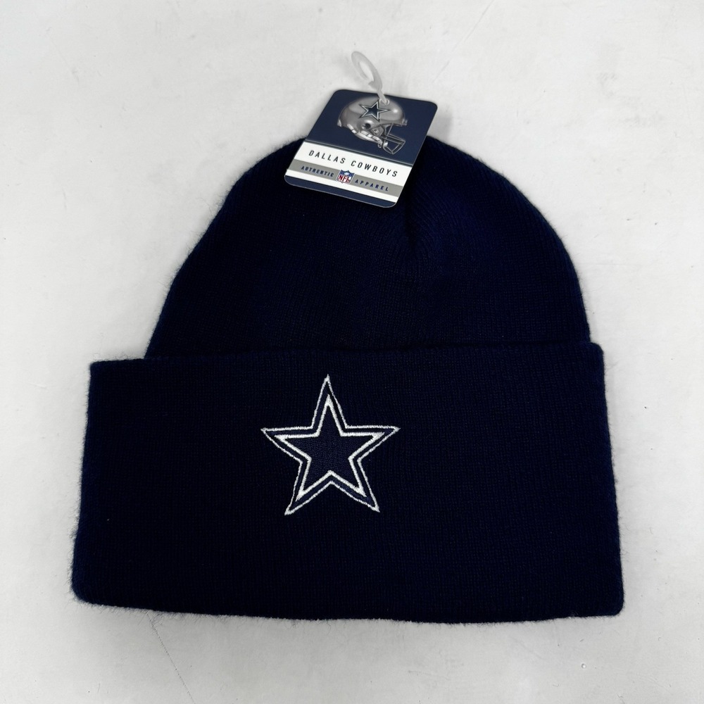 Dallas Cowboys NFL Unisex Knit Beanie Hat - Navy Blue NEW